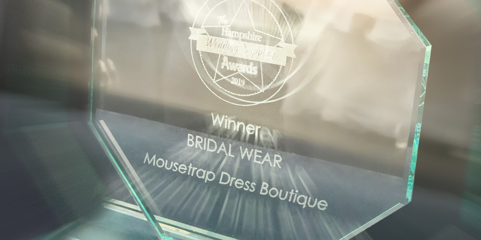 Hampshire Wedding Supplier Best in Bridalwear Winner 2019 & TWIA Best in Bridalwear Winner 2020